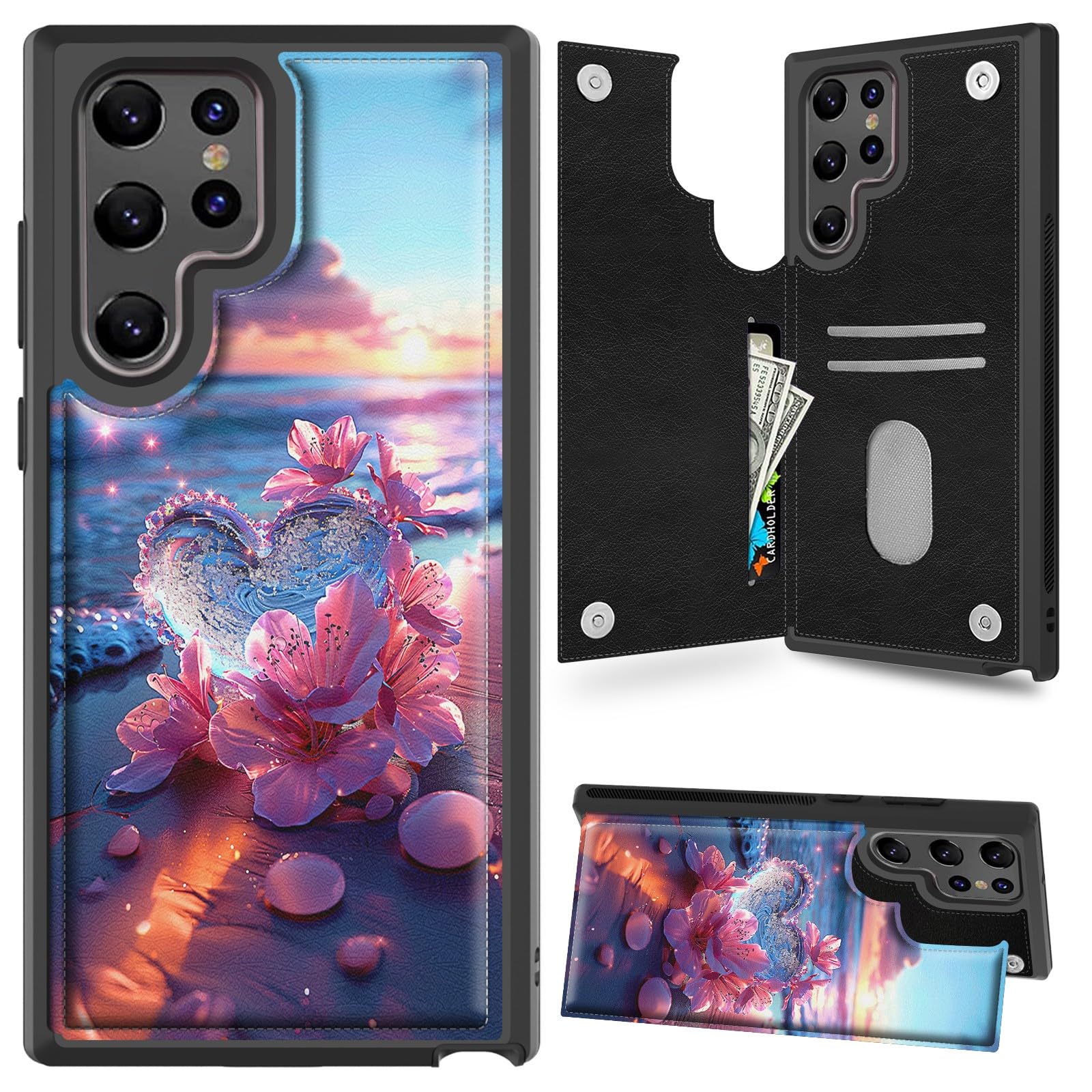 Amazon.com: NLZQTTBD for Samsung Galaxy S24 Ultra Case Wallet Case